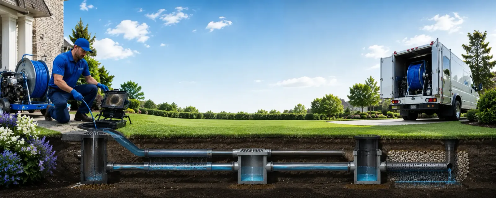Outdoor drain cleaning information for Highland, CA